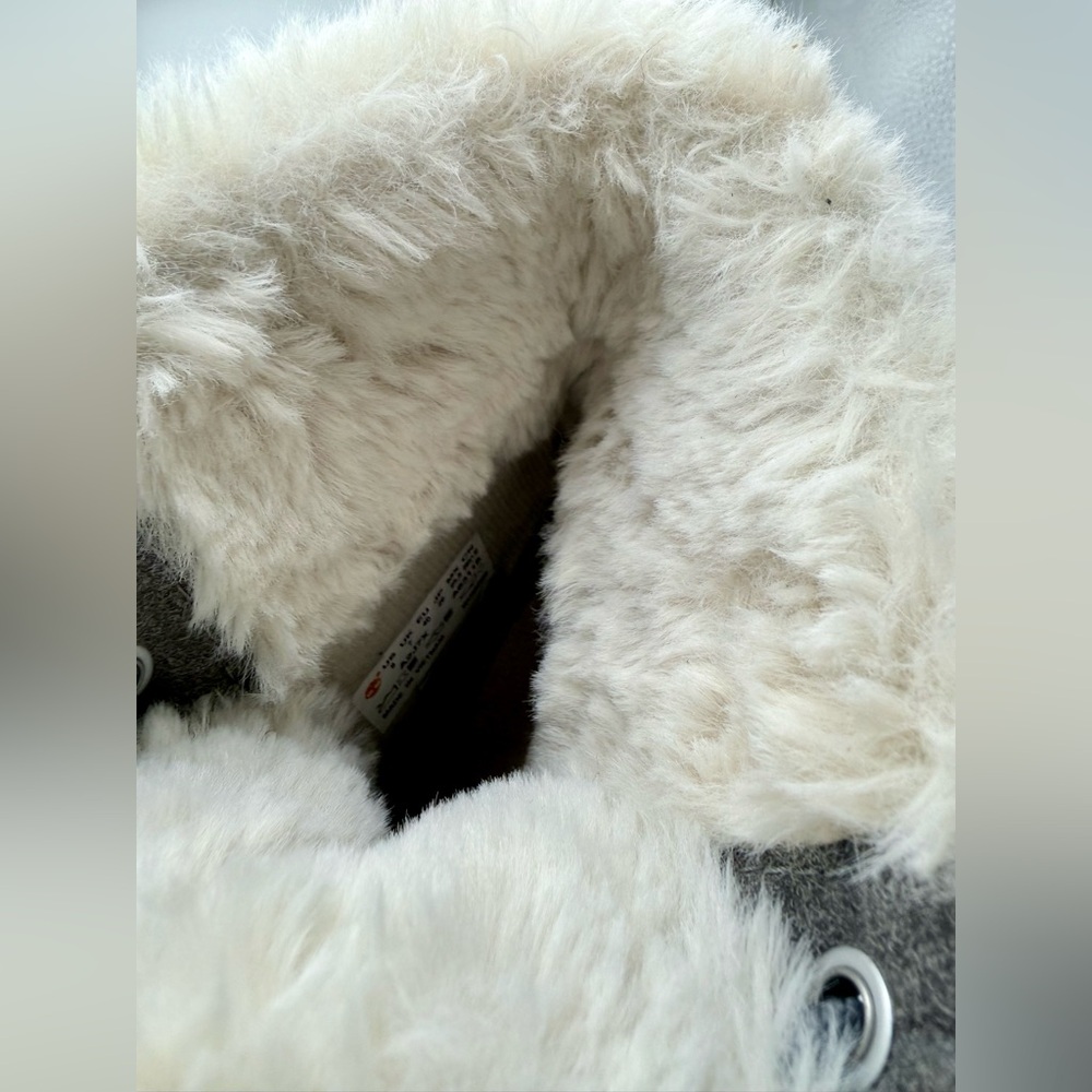 Timberland Gray Faux Fur Lined Winter‎ Boots ReBOTL Women’s Size 9 - Picture 8 of 8